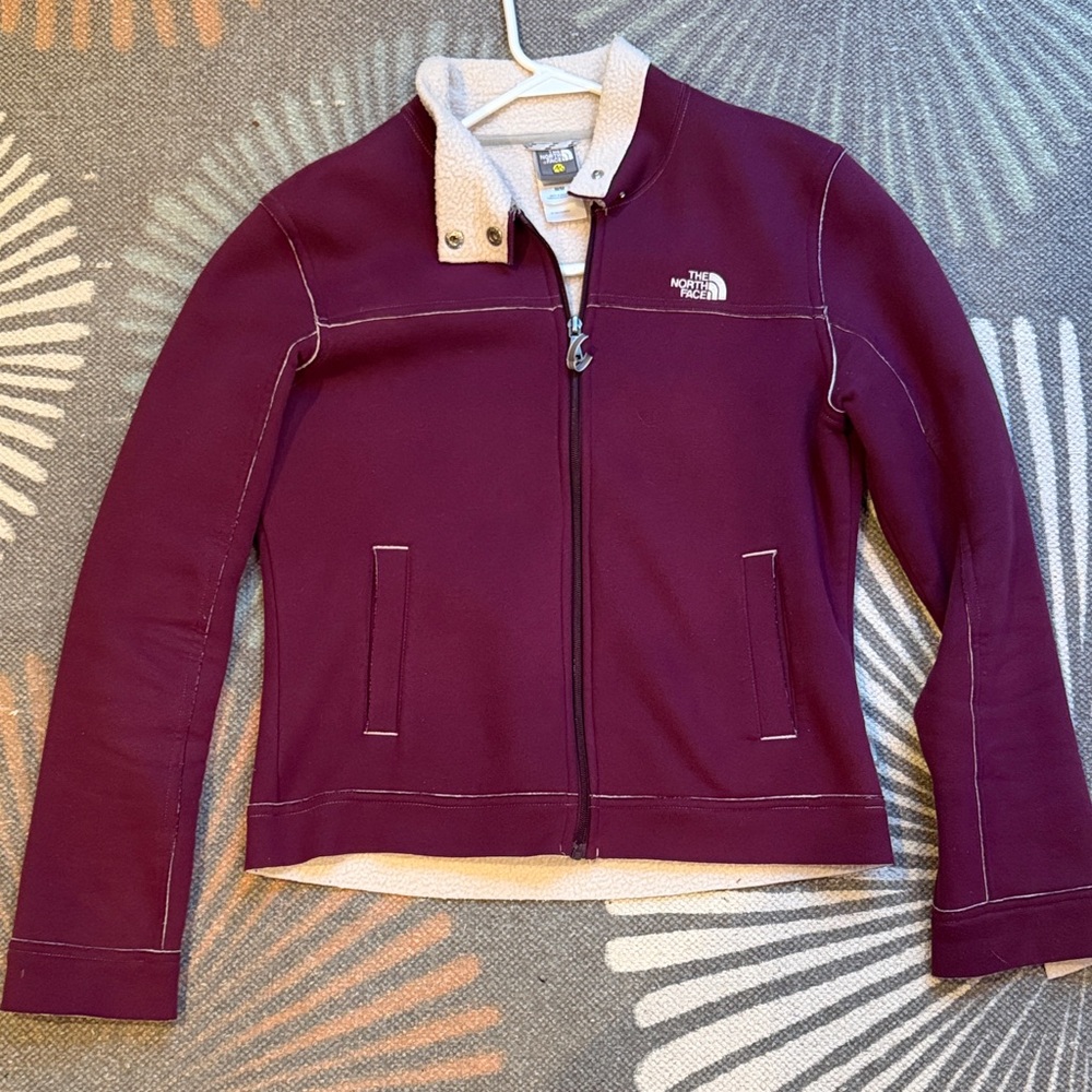 The North Face Plum Fleece-Lined Bomber Jacket
